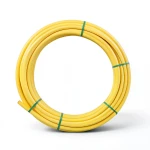 Almona HDPE Coil Pipe Pressure 8 Bar PE 80, OD 16 mm Thickness 3 mm Yellow