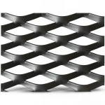 Hot Rolled Black Steel Expanded Metal Mesh Thickness 5.8 mm Width 1.22 m Length 2 m
