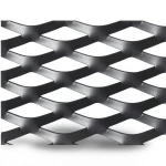 Hot Rolled Black Steel Expanded Metal Mesh Thickness 5.8 mm Width 1.22 m Length 4 m