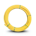 Almona HDPE Coil Pipe Nominal Pressure 8 Bar PE 80 OD 20 mm Thickness 3 mm Yellow
