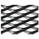 Hot Rolled Black Steel Expanded Metal Mesh Thickness 5.8 mm Width 1.22 m Length 3 m
