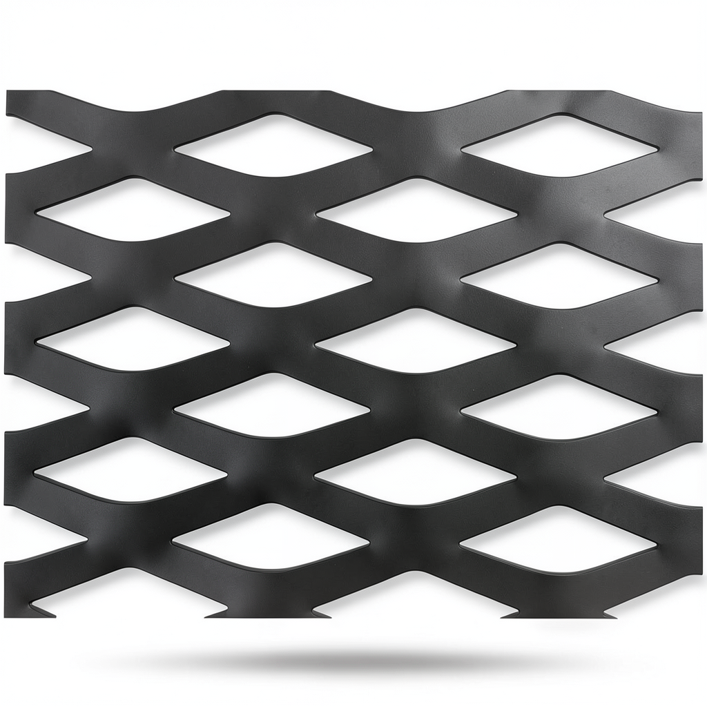 Hot Rolled Black Steel Expanded Metal Mesh Thickness 4.8 mm Width 1.22 m Length 3 m