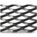 Hot Rolled Black Steel Expanded Metal Mesh Thickness 5.8 mm Width 1.22 m Length 4 m