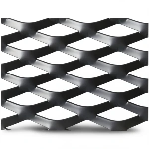Hot Rolled Black Steel Expanded Metal Mesh Thickness 5.8 mm Width 1.22 m Length 1 m