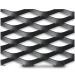 Hot Rolled Black Steel Expanded Metal Mesh Thickness 5.8 mm Width 1.22 m Length 2 m