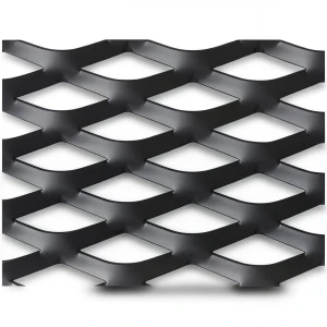 Hot Rolled Black Steel Expanded Metal Mesh Thickness 5.8 mm Width 1.22 m Length 2 m