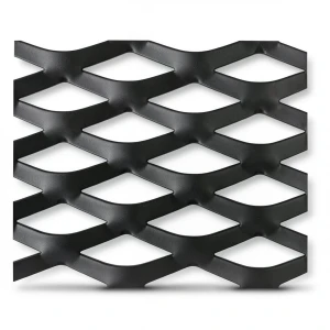 Hot Rolled Black Steel Expanded Metal Mesh Thickness 5.8 mm Width 1.22 m Length 3 m