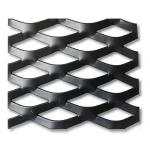 Hot Rolled Black Steel Expanded Metal Mesh Thickness 5.8 mm Width 1.22 m Length 4 m