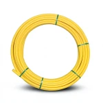 Almona HDPE Plastic Coil Pipe 125 mm OD, 11.4 mm Thickness, 8 Bar Pressure, Yellow
