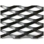 Hot Rolled Black Steel Expanded Metal Mesh Thickness 5.8 mm Width 1.22 m Length 5 m