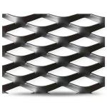 Hot Rolled Black Steel Expanded Metal Mesh Thickness 5.8 mm Width 1.22 m Length 6 m