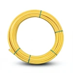 HDPE Coil Pipe Nominal Pressure 4.8 Bar PE 80, 20 mm Diameter, 2.3 mm Thickness, Yellow