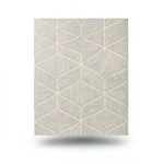 ورق جدران ايطالي تصميم هندسي 10 م × 0.53 م لون بيج