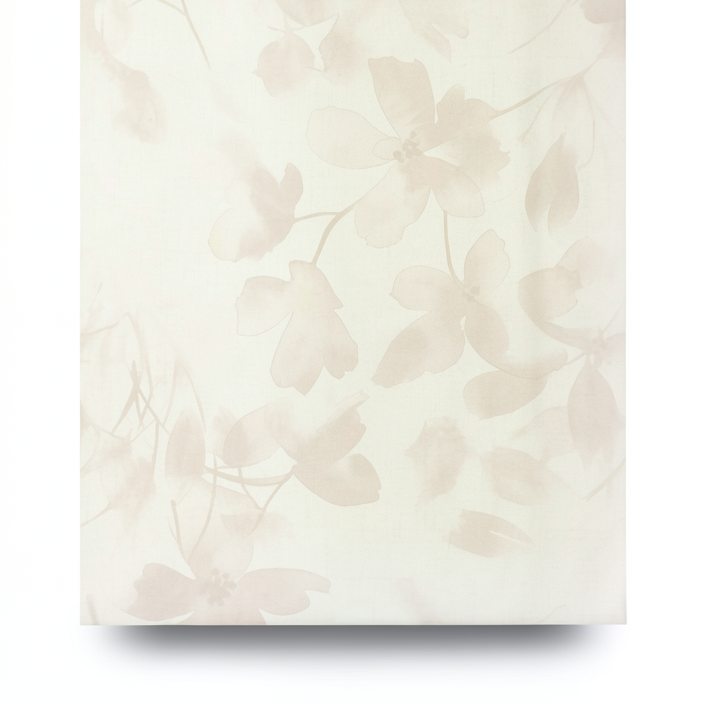 Italian Wallpaper Floral Design Pale Beige, Size 10mx1.06m