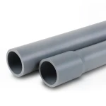 مواسير UPVC لانظمة الصرف الصحي ضغط 25 بار قطر خارجي 140 مم سمك 12.7 مم لون رمادي