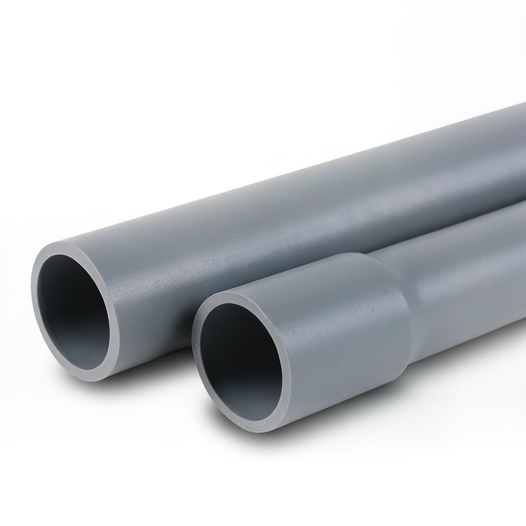 UPVC Pipes Sewage/Drainage System Nominal Pressure 25 Bar Outside Diameter 140 mm Thickness 12.7 mm Gray