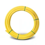 Almona HDPE Plastic Coil Pipe 125 mm OD, 11.4 mm Thickness, 8 Bar Pressure, Yellow