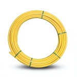 Almona HDPE Plastic Coil Pipe PN 8 Bar PE 80, OD 160 mm, Thickness 14.6 mm, Yellow