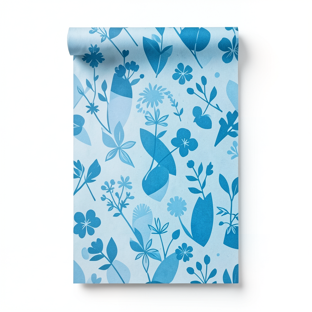 Wall Decoration Youthful Design 10m x 0.53m Blue, Model 18270