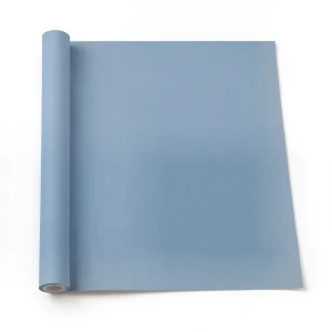 Plain Wallpaper Blue Color 10m x 0.53m, Model 221438