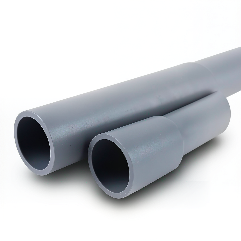 UPVC Pipes Sewage/Drainage System Nominal Pressure 6 Bar Outside Diameter 250 mm Thickness 6.2 mm Gray