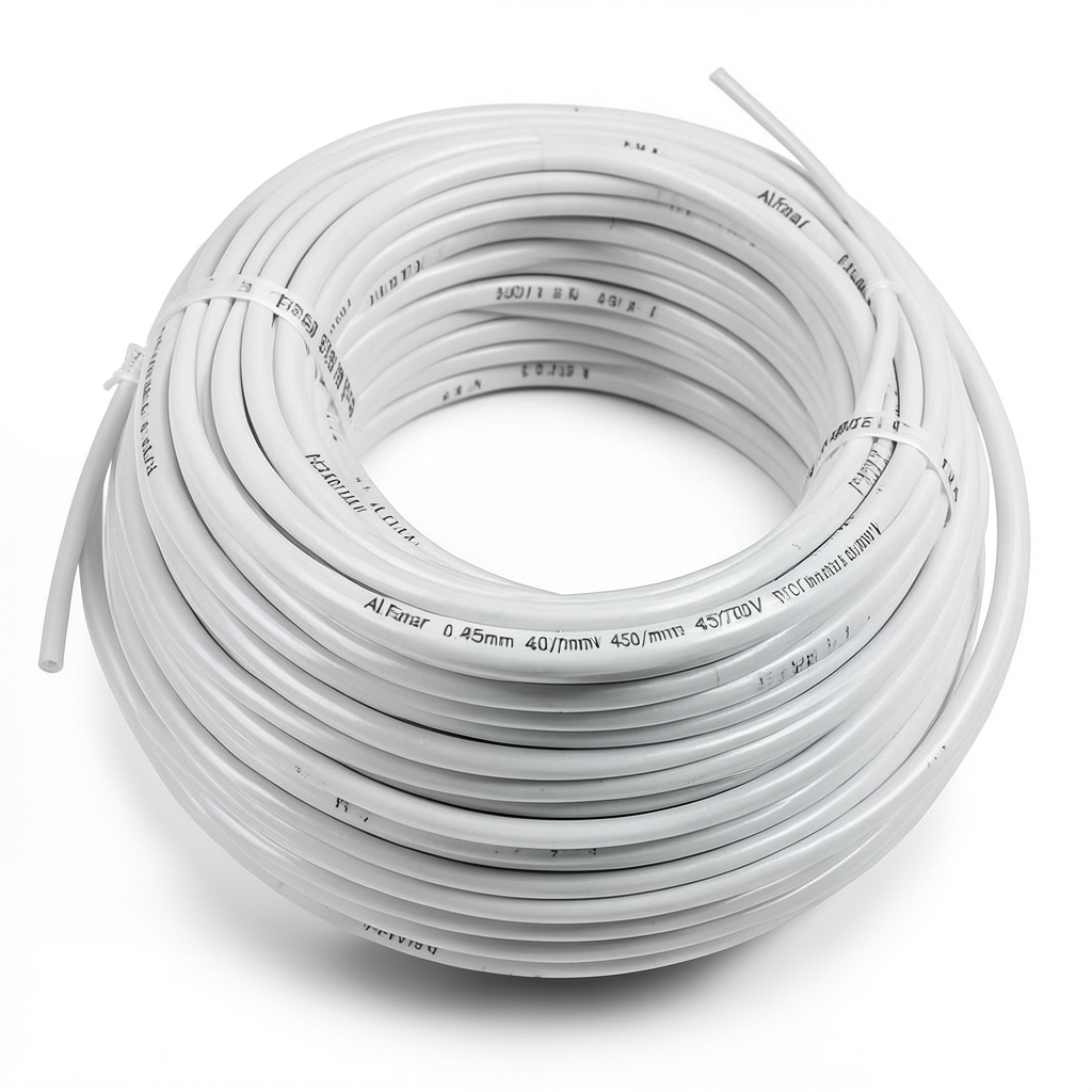 Flexible Electrical Wire 25mm 450/750V, Copper Conductor 0.40mm Diameter, Heat Resistant PVC Insulation | Al Fanar