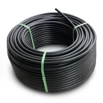 لفة أنابيب HDPE ضغط 16 بار PE 80 قطر خارجي 16 مم SDR 9 لون أسود
