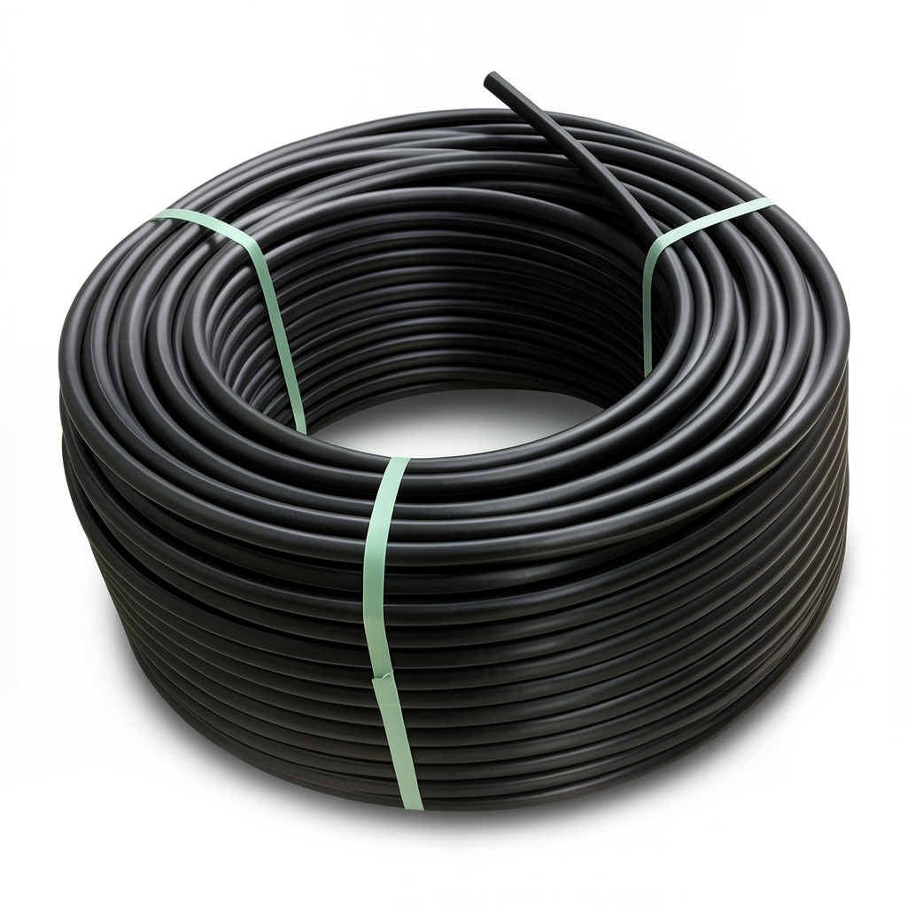 HDPE Polyethylene Plastic Coil Pipe 16 Bar Pressure PE 80 32 mm SDR 9 Black