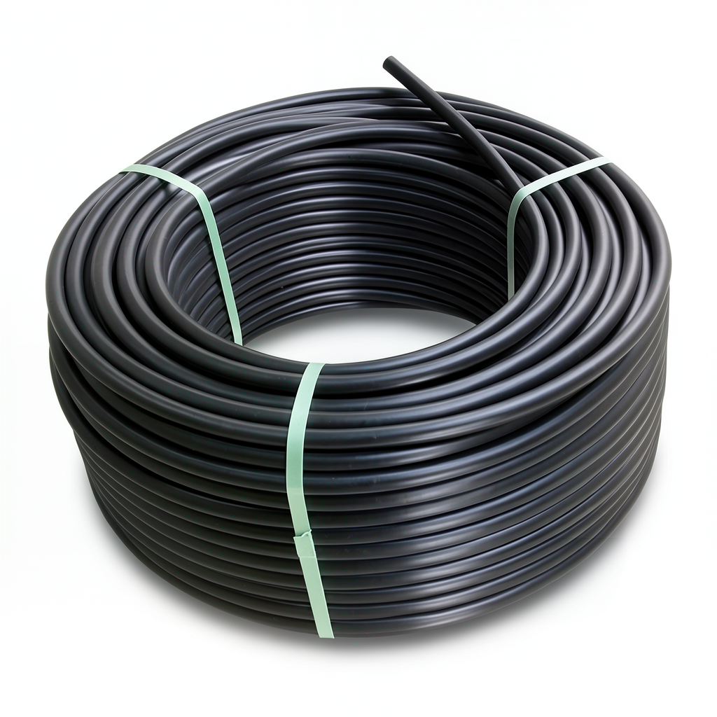 HDPE Polyethylene Coil Pipe Nominal Pressure 16 Bar PE 80 OD 50 mm SDR 9 Black