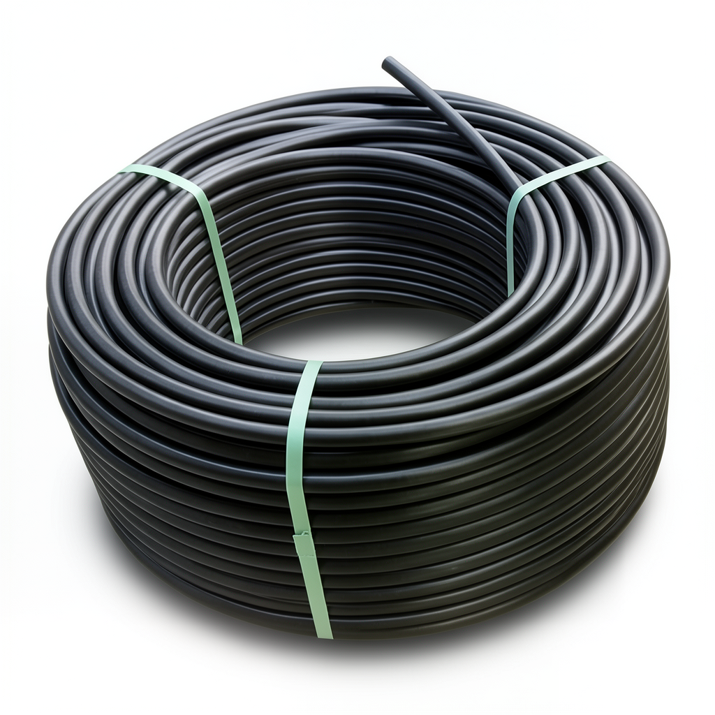 لفة أنابيب بلاستيك HDPE ضغط 16 بار [PE 80] قطر خارجي 63 مم SDR 9 لون أسود