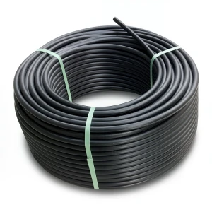 لفة أنابيب HDPE ضغط 16 بار PE 80، قطر خارجي 90 مم SDR 9، لون أسود