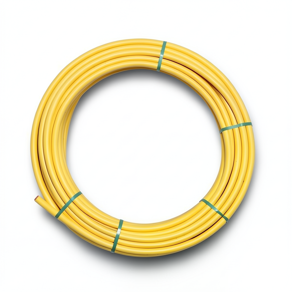 HDPE Coil Pipe PN 4.8 Bar PE 80 40 mm OD 2.3 mm Thickness Yellow