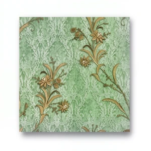 Wall Decoration Floral Design 10 m x 1.06 m Green, Model 44418