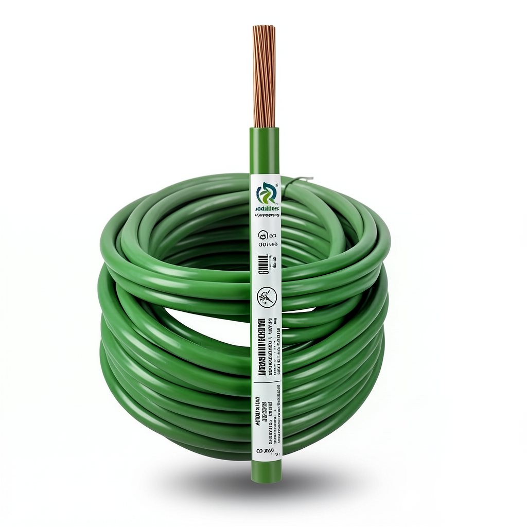 400mm2 Single Core Stranded Wire CU/PVC 450/750 volts Green | Jeddah Cables Company