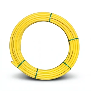 HDPE Coil Pipe PN 4.8 Bar PE 80 75 mm OD 4.3 mm Thickness Yellow