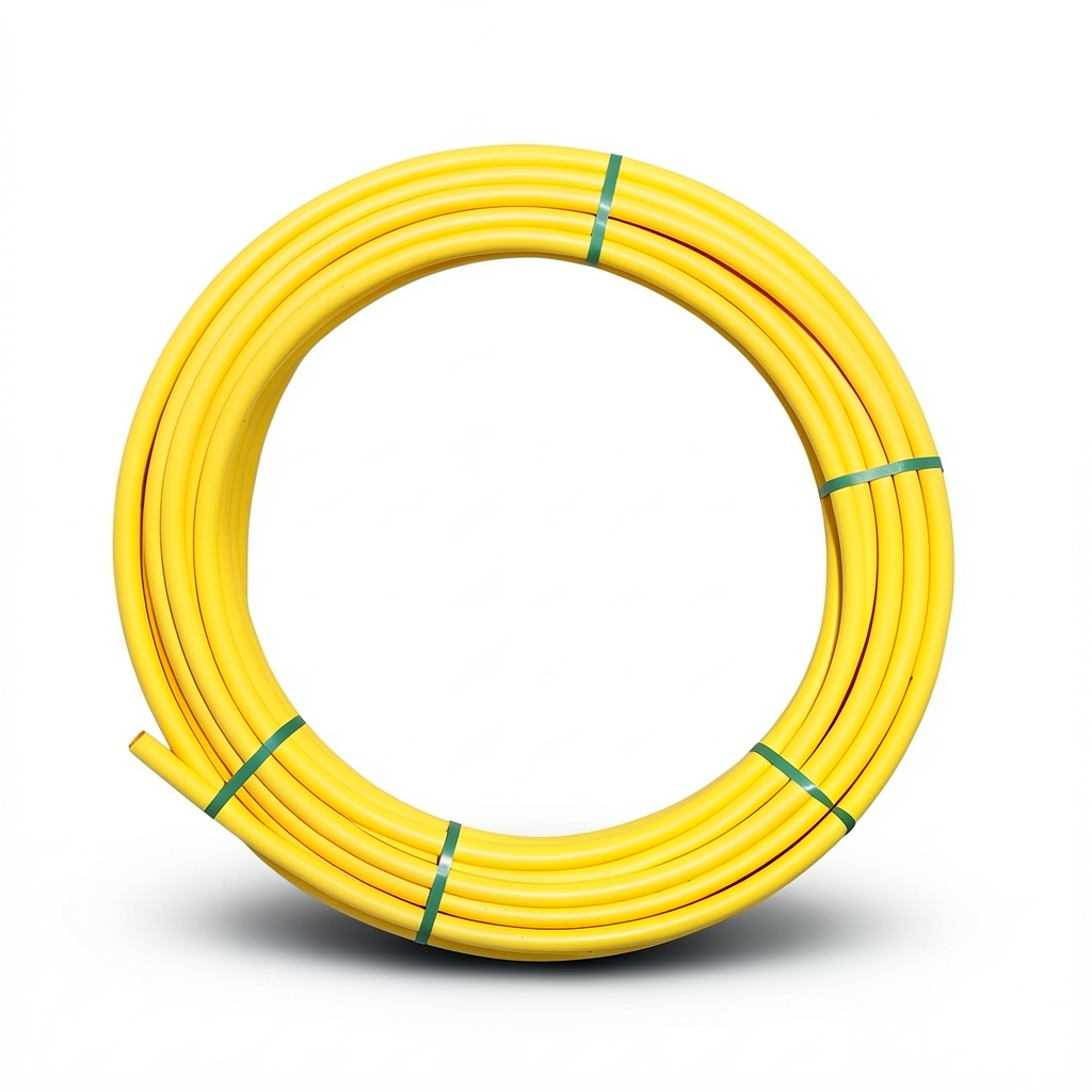 HDPE Coil Pipe PN 4.8 Bar PE 80 75 mm OD 4.3 mm Thickness Yellow