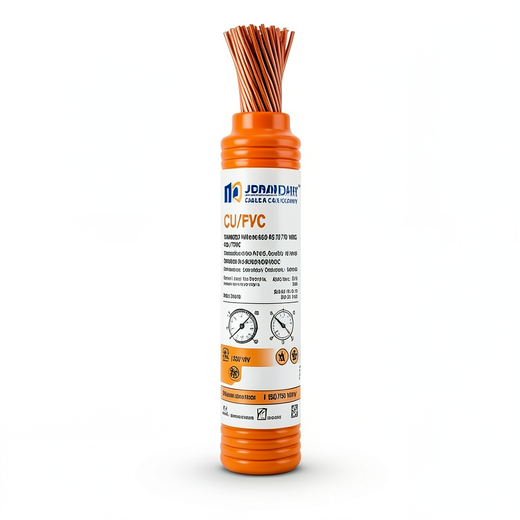 سلك مجدول CU/PVC مساحة مقطع 50 mm، 450/750 فولت، لون برتقالي | شركة كابلات جدة