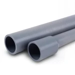 مواسير UPVC لانظمة الصرف الصحي ضغط 12.5 بار قطر خارجي 50 مم سمك 3 مم لون رمادي