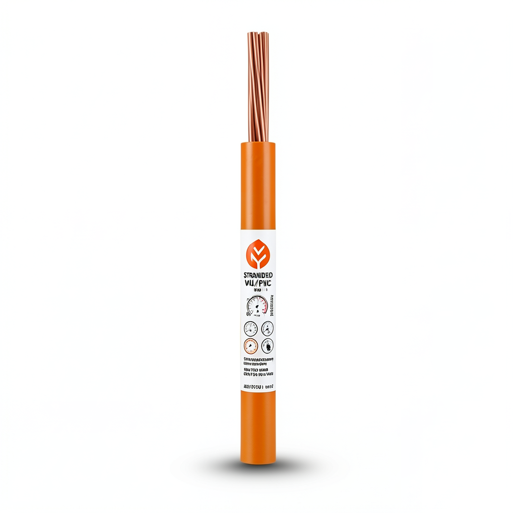 سلك مجدول CU/PVC مساحة مقطع 150 mm، 450/750 فولت، لون برتقالي | شركة كابلات جدة