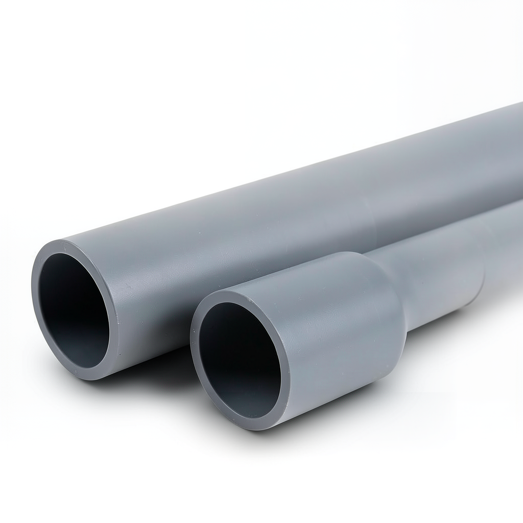 UPVC Pipes Sewage Drainage System 16 Bar Pressure 315 mm OD 18.7 mm Thickness Gray