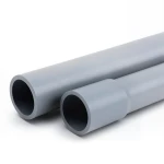 مواسير UPVC ضغط 2 بار قطر خارجي 110 مم سمك 1.8 مم لون رمادي