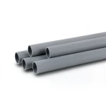 انابيب بلاستيك UPVC كهربائية EPC 80 مقاس 1/4 1 إنش سمك 5.44 مم لون رمادي