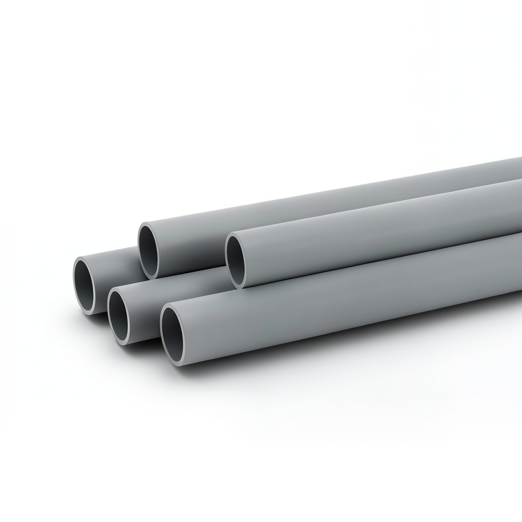 UPVC Plastic Pipe Electrical EPC 80 2 1/2 inch Thickness 7.85 mm Gray