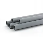 انابيب بلاستيك UPVC كهربائية EPC 80 مقاس 3 إنش سمك 8.53 مم لون رمادي