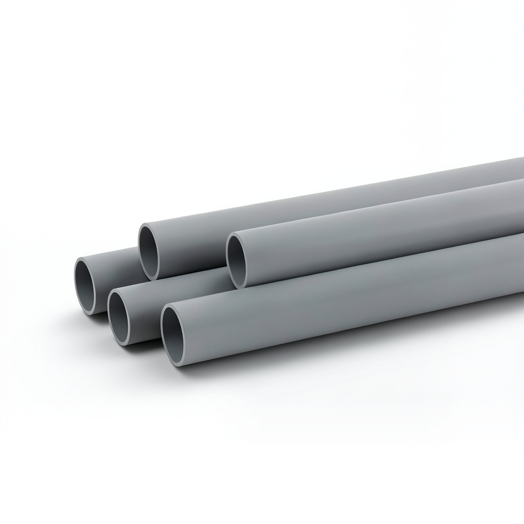 UPVC Plastic Pipe Electrical EPC 80 3 inch Thickness 8.53 mm Gray