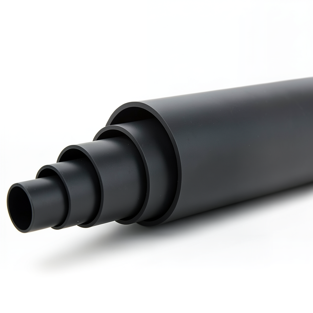 مواسير بلاستيك HDPE ضغط 19.2 بار PE 100 قطر خارجي 450 مم SDR 7.4 لون اسود