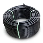 لفة أنابيب بلاستيك HDPE ضغط 16 بار PE 80 قطر خارجي 25 مم SDR 9 لون أسود