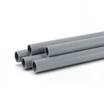 انابيب بلاستيك UPVC كهربائية EPC 80 مقاس 1/2 إنش سماكة 4.24 مم لون رمادي
