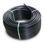 لفة أنابيب بلاستيك HDPE ضغط اسمي 16 بار PE 80، قطر 125 مم SDR 9 أسود