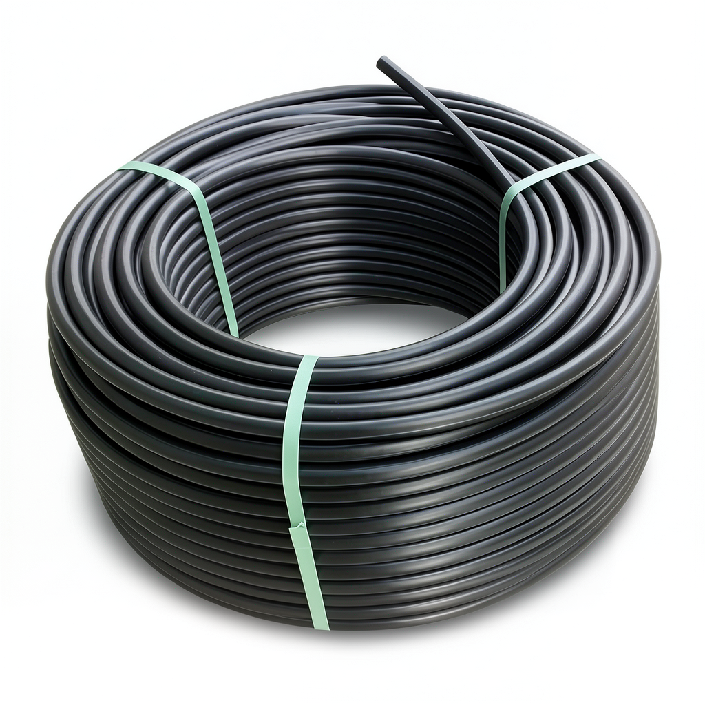 HDPE Polyethylene Plastic Coil Pipe Nominal Pressure 16 Bar PE 80, 140 mm SDR 9 Black
